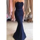 Long Blue Beaded Lace Mermaid Prom Dresses Party Evening Gowns 3020445