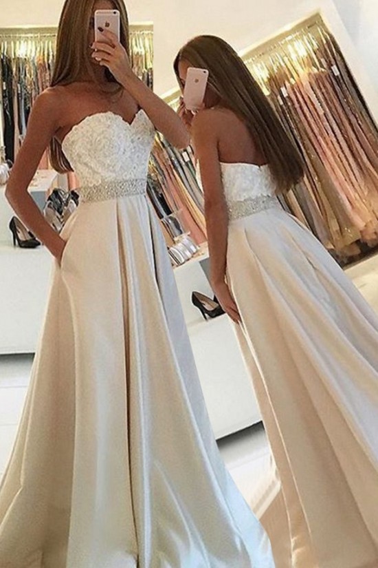 A-Line Sweetheart Beaded Lace Prom Dresses Party Evening Gowns 3020452 A-Line Sweetheart Beaded Lace Prom Dresses Party Evening Gowns 3020452