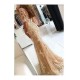 Mermaid Short Sleeves Lace Appliques Long Prom Dresses Party Evening Gowns 3020462