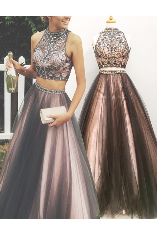 Beaded Two Pieces Prom Dresses Party Evening Gowns 3020485 Beaded Two Pieces Prom Dresses Party Evening Gowns 3020485