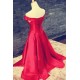 Long Red Off-the-Shoulder Prom Dresses Party Evening Gowns 3020500