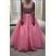 Beaded Two Pieces Long Pink Keyhole Back Prom Dresses Party Evening Gowns 3020503 Beaded Two Pieces Long Pink Keyhole Back Prom Dresses Party Evening Gowns 3020503
