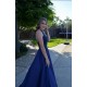 A-Line Beaded Halter Long Blue Prom Dresses Party Evening Gowns 3020507 A-Line Beaded Halter Long Blue Prom Dresses Party Evening Gowns 3020507