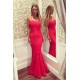 Mermaid Long Red Lace Prom Dresses Party Evening Gowns 3020515 Mermaid Long Red Lace Prom Dresses Party Evening Gowns 3020515