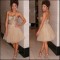 Short Beaded Tulle Homecoming Cocktail Prom Dresses Party Evening Gowns 3020545