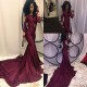 Sexy Mermaid Long Sleeves Prom Evening Dresses with Gold Lace Appliques 3020565 Sexy Mermaid Long Sleeves Prom Evening Dresses with Gold Lace Appliques 3020565