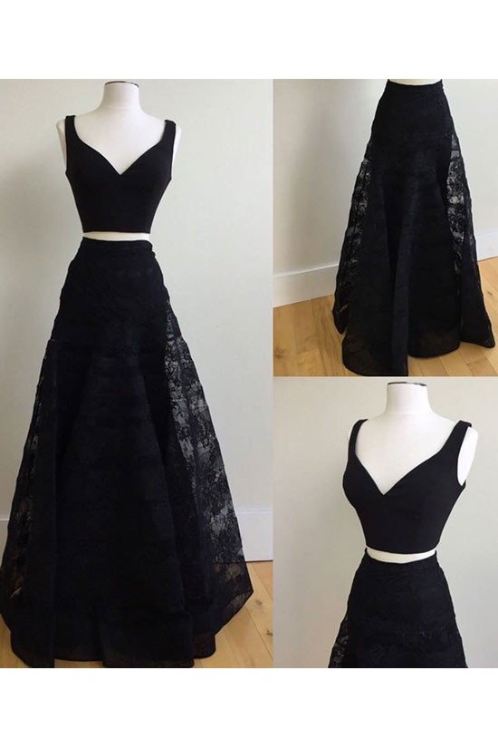 Two Pieces Lace Long Prom Evening Dresses 3020579 Two Pieces Lace Long Prom Evening Dresses 3020579