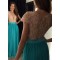 Cap Sleeves Lace Chiffon Long Prom Evening Dresses 3020605