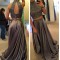 Beaded Two Pieces Long Prom Evening Party Dresses 3020612