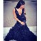 Mermaid Deep V-Neck Long Prom Evening Party Dresses 3020625