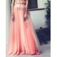 A-Line Beaded Lace Appliques Long Prom Evening Party Dresses 3020641