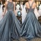 A-Line Beaded Long Prom Evening Party Dresses 3020647