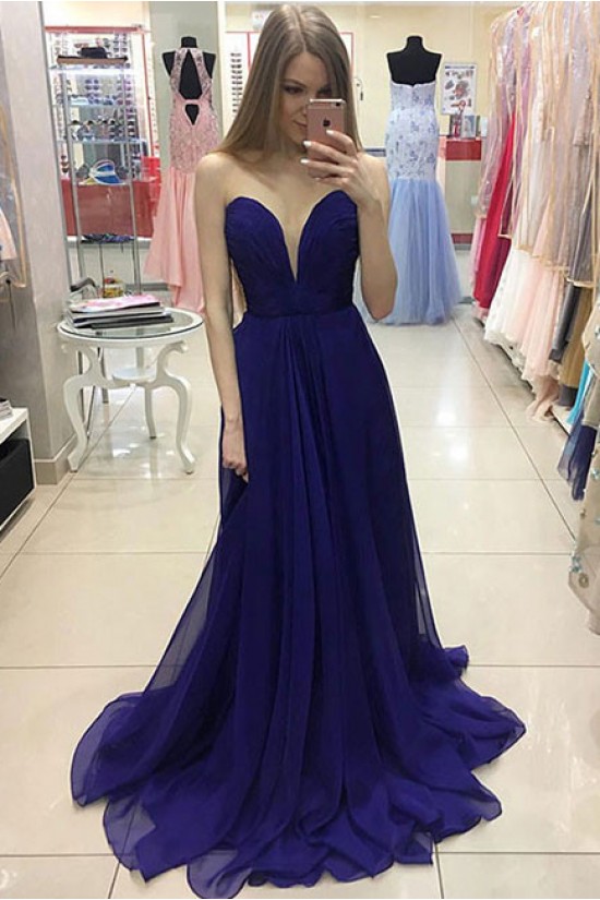 Long Sweetheart Chiffon Prom Evening Party Dresses 3020661 Long Sweetheart Chiffon Prom Evening Party Dresses 3020661