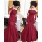Mermaid Lace Long Sleeves Prom Evening Party Dresses 3020668
