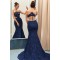 Mermaid Long Blue Lace Prom Evening Party Dresses 3020676