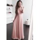 Long Pink Chiffon Prom Evening Party Dresses 3020680