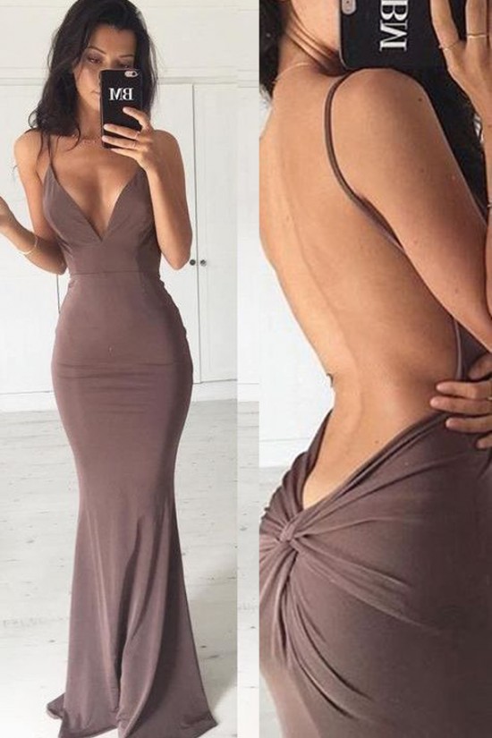 Sexy Backless Mermaid V-Neck Long Prom Evening Party Dresses 3020694 Sexy Backless Mermaid V-Neck Long Prom Evening Party Dresses 3020694