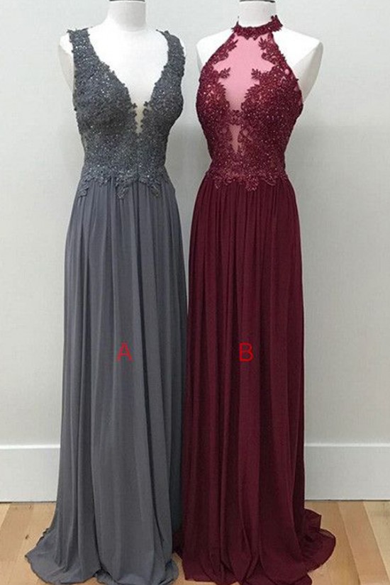 Sheath Lace Appliques Chiffon Long Prom Evening Party Dresses 3020700 Sheath Lace Appliques Chiffon Long Prom Evening Party Dresses 3020700