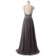 A-Line Beaded Chiffon Long Prom Evening Party Dresses 3020710