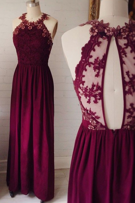 Lace and Chiffon Long Prom Evening Party Dresses 3020711 Lace and Chiffon Long Prom Evening Party Dresses 3020711