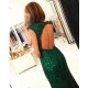 Long Green Sequins Prom Evening Formal Dresses 3020727