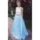 Two Pieces Lace White Blue Long Prom Evening Formal Dresses 3020731 Two Pieces Lace White Blue Long Prom Evening Formal Dresses 3020731