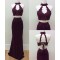 Two Pieces Lace Beaded Prom Dresses Party Evening Gowns 3020756