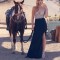 Sheath V-Neck Long Navy Blue Prom Formal Evening Party Dresses 3020775
