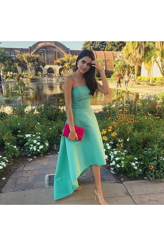 High Low Strapless Green Prom Formal Evening Party Dresses 3020801 High Low Strapless Green Prom Formal Evening Party Dresses 3020801