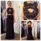 Mermaid Two Pieces Beaded Red Lace Prom Formal Evening Party Dresses 3020811