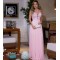 Long Pink Lace Chiffon Prom Formal Evening Party Dresses 3020812