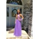 Two Pieces High Neck Lace Beaded Prom Formal Evening Party Dresses 3020828