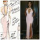 Beaded Long Pink Sexy Prom Formal Evening Party Dresses 3020852