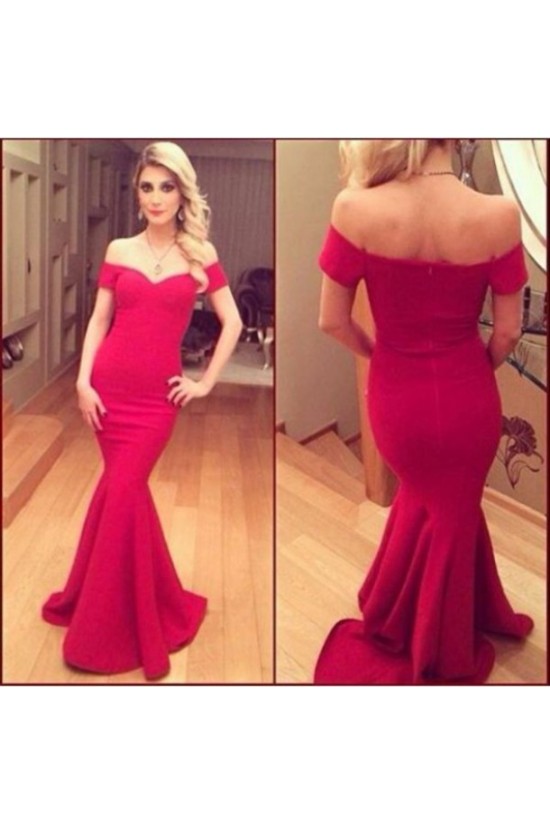 Mermaid Off-the-Shoulder Long Red Prom Formal Evening Party Dresses 3020879 Mermaid Off-the-Shoulder Long Red Prom Formal Evening Party Dresses 3020879