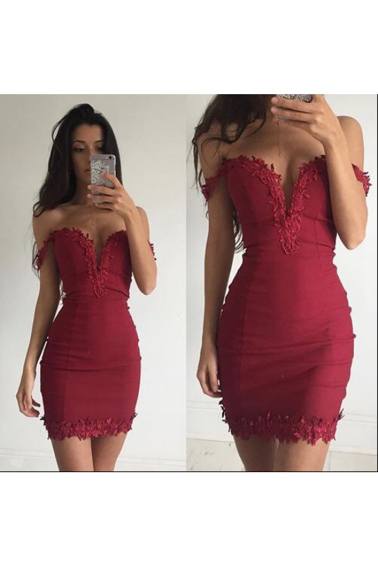 Short/Mini Burgundy Prom Homecoming Cocktail Graduation Party Dresses 3020898 Short/Mini Burgundy Prom Homecoming Cocktail Graduation Party Dresses 3020898