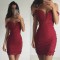 Short/Mini Burgundy Prom Homecoming Cocktail Graduation Party Dresses 3020898