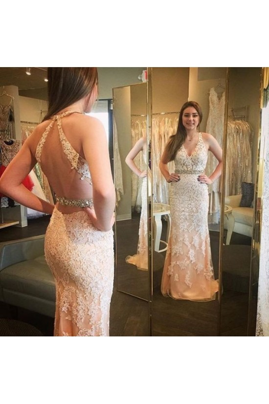 Mermaid Beaded Lace Appliques Long Prom Formal Evening Party Dresses 3020908 Mermaid Beaded Lace Appliques Long Prom Formal Evening Party Dresses 3020908