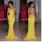 Mermaid Long Yellow Prom Formal Evening Party Dresses 3020912