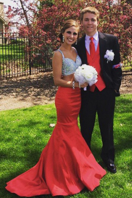 Beaded Two Pieces Mermaid Long Prom Formal Evening Party Dresses 3020913 Beaded Two Pieces Mermaid Long Prom Formal Evening Party Dresses 3020913