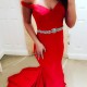 Mermaid Off-the-Shoulder Beaded Long Red Prom Formal Evening Party Dresses 3020928 Mermaid Off-the-Shoulder Beaded Long Red Prom Formal Evening Party Dresses 3020928