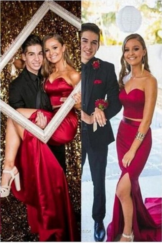 Two Pieces Mermaid Long Prom Formal Evening Party Dresses 3020929 Two Pieces Mermaid Long Prom Formal Evening Party Dresses 3020929