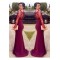 Mermaid Long Sleeves Lace Prom Formal Evening Party Dresses 3020941