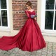 Ball Gown Long Red Long Sleeves Lace Off-the-Shoulder Prom Formal Evening Party Dresses 3020956 Ball Gown Long Red Long Sleeves Lace Off-the-Shoulder Prom Formal Evening Party Dresses 3020956