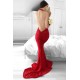 Mermaid Halter Long Red Backless Lace Prom Formal Evening Party Dresses 3020959 Mermaid Halter Long Red Backless Lace Prom Formal Evening Party Dresses 3020959