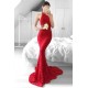 Mermaid Halter Long Red Backless Lace Prom Formal Evening Party Dresses 3020959 Mermaid Halter Long Red Backless Lace Prom Formal Evening Party Dresses 3020959