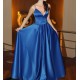Long Blue Spaghetti Straps Prom Formal Evening Party Dresses 3020985 Long Blue Spaghetti Straps Prom Formal Evening Party Dresses 3020985