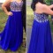 Long Chiffon Royal Blue Sweetheart Plus Size Prom Formal Evening Party Dresses 3020987