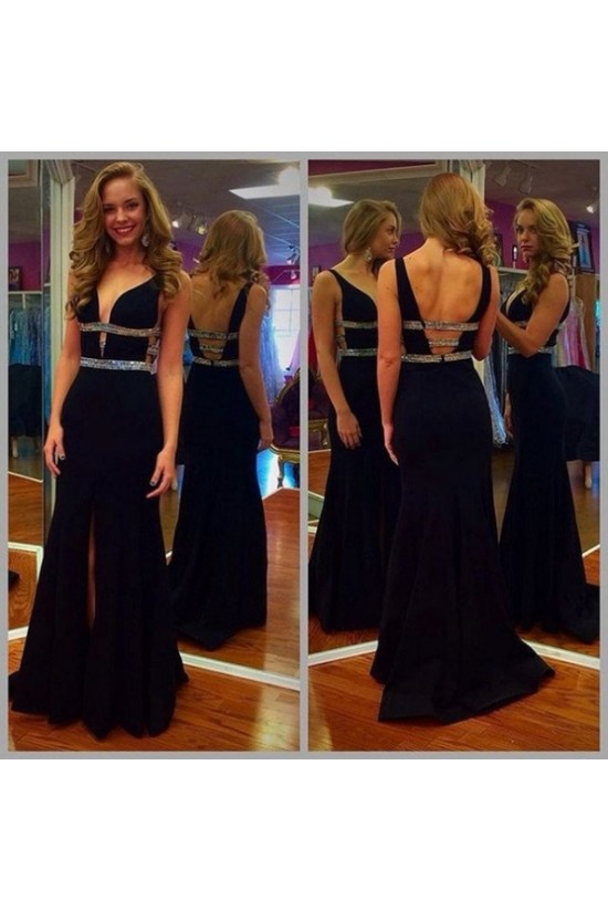 Beaded V-Neck Long Prom Formal Evening Party Dresses 3020997 Beaded V-Neck Long Prom Formal Evening Party Dresses 3020997