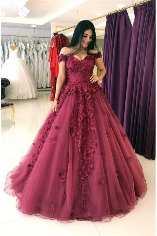 Affordable Ball Gown Lace Prom Dresses Off-the-Shoulder Evening Gowns 601009 Affordable Ball Gown Lace Prom Dresses Off-the-Shoulder Evening Gowns 601009