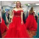 Inexpensive Two Pieces Prom Dresses Long Red Lace Prom Dresses Evening Gowns 601012 Inexpensive Two Pieces Prom Dresses Long Red Lace Prom Dresses Evening Gowns 601012